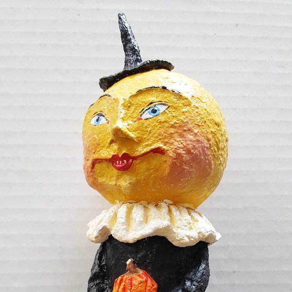 HALLOWEEN PUMPKIN Folk Art Table Center Piece Deco - Picture 2 of 15